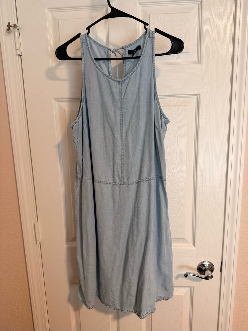 Gap Light Wash Denim Tank Dress - Sleeveless Casual
